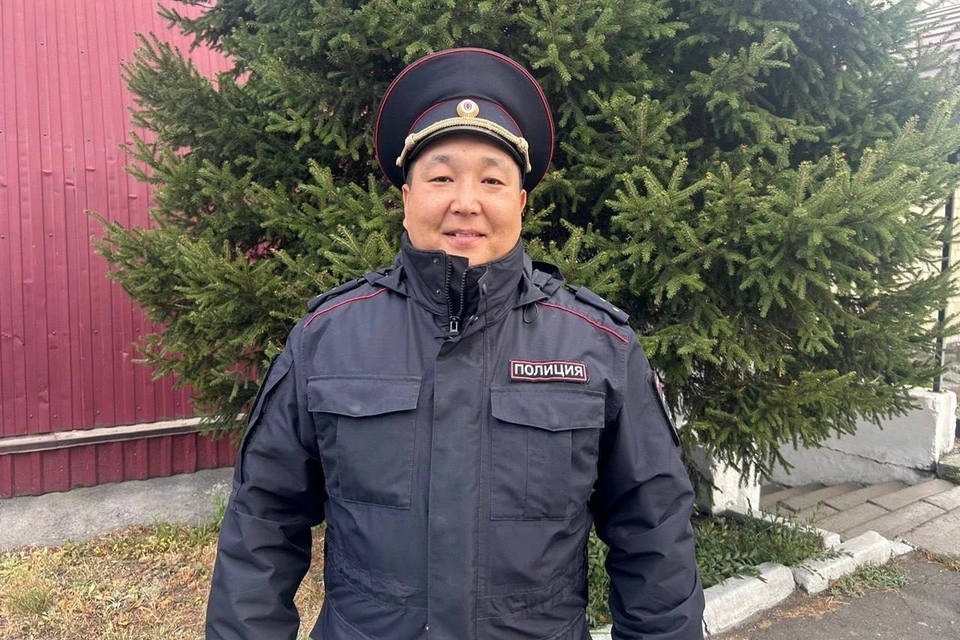 В Туве полицейский стас трех человек. Фото: пресс-служба полиции республики