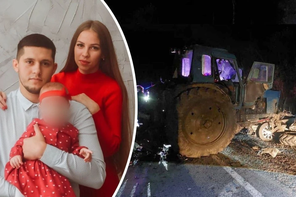 Супруги и их дочка погибли в страшной аварии страктором. Фото: соцсети семьи/прокуратура по Свердловской области