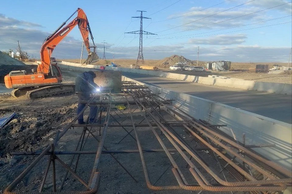 Капитальный ремонт моста через Скелевую в ДНР идет с опережением графика. Фото: Служба автомобильных дорог Донбасса