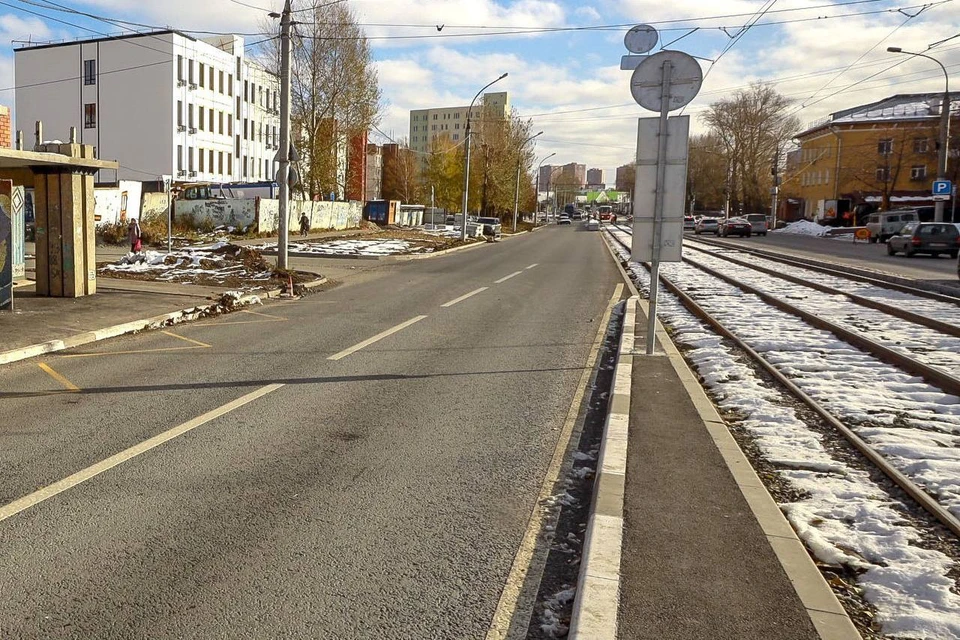 В Новосибирске почти завершили ремонт магистрали на улице Мира. Фото: телеграм-канал мэра Максима Кудрявцева