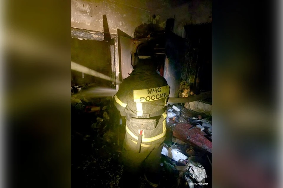Пожар с четырьмя пострадавшими случился в Мелитополе. Фото: ГУ МЧС России по ЗО