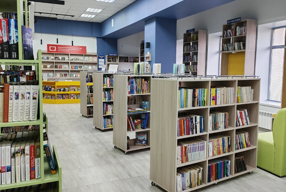 Обновленное пространство в бежецкой библиотеке. Фото: предоставлены министерством культуры Тверской области