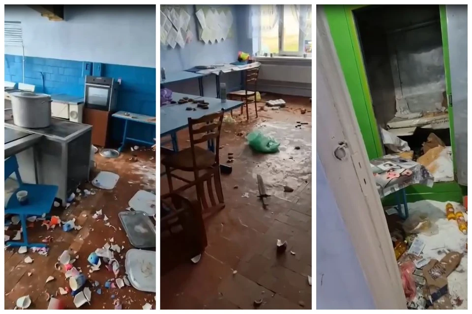 Апокалипсис в школьной столовой. Фото: коллаж КП