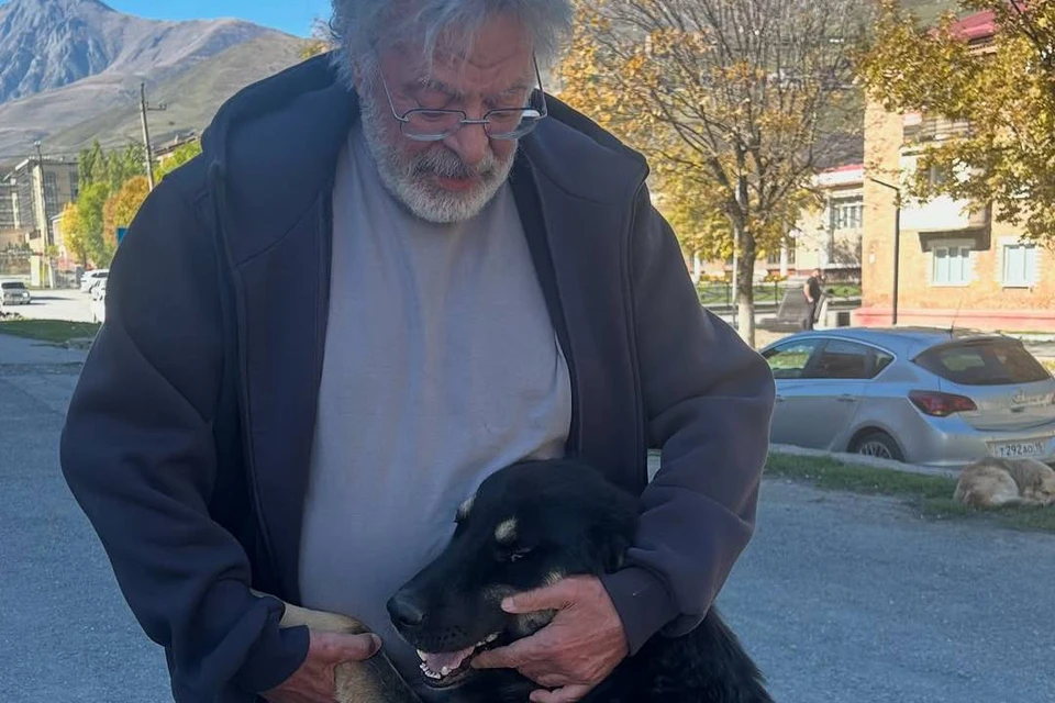 Ургант вернулся со съемок с питомцем. Фото: личная страница Андрея Урганта.