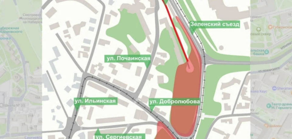 Ограничения движения в Почаинском овраге не сняли в Нижнем Новгороде. Фото: пресс-служба администрации Нижнего Новгорода.