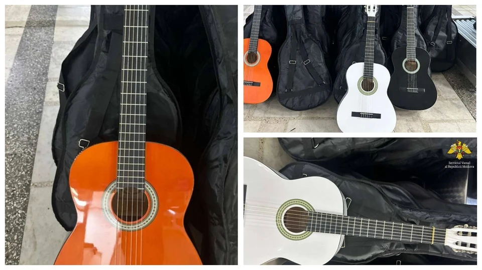На КПП Леушены сотрудники таможни нашли 20 незадекларированных гитар. Фото: коллаж КП