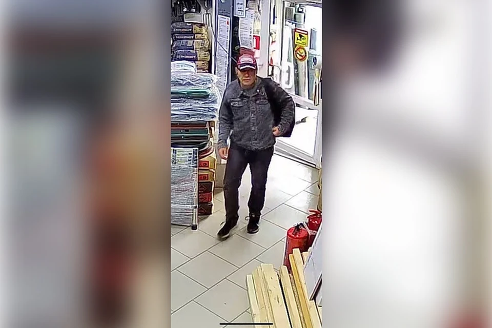 Мужчина был замечен в магазине стройматериалов. Фото: Пресс-служба МВД по Луганской Народной Республике