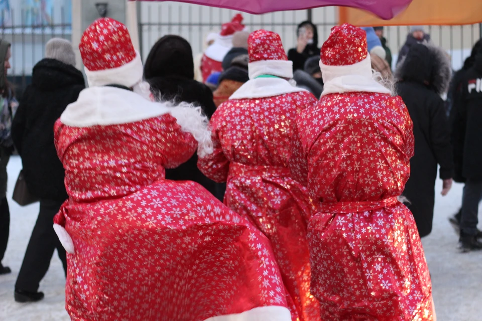 В Новосибирске на улицах появились первые украшения к Новому году