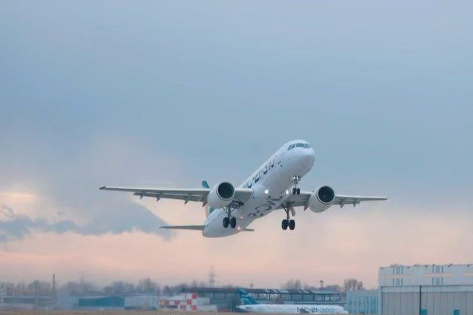 Второй самолет МС-21 начнет проходить испытания через месяц. Фото: тг-канал Объединенной авиастроительной корпорации