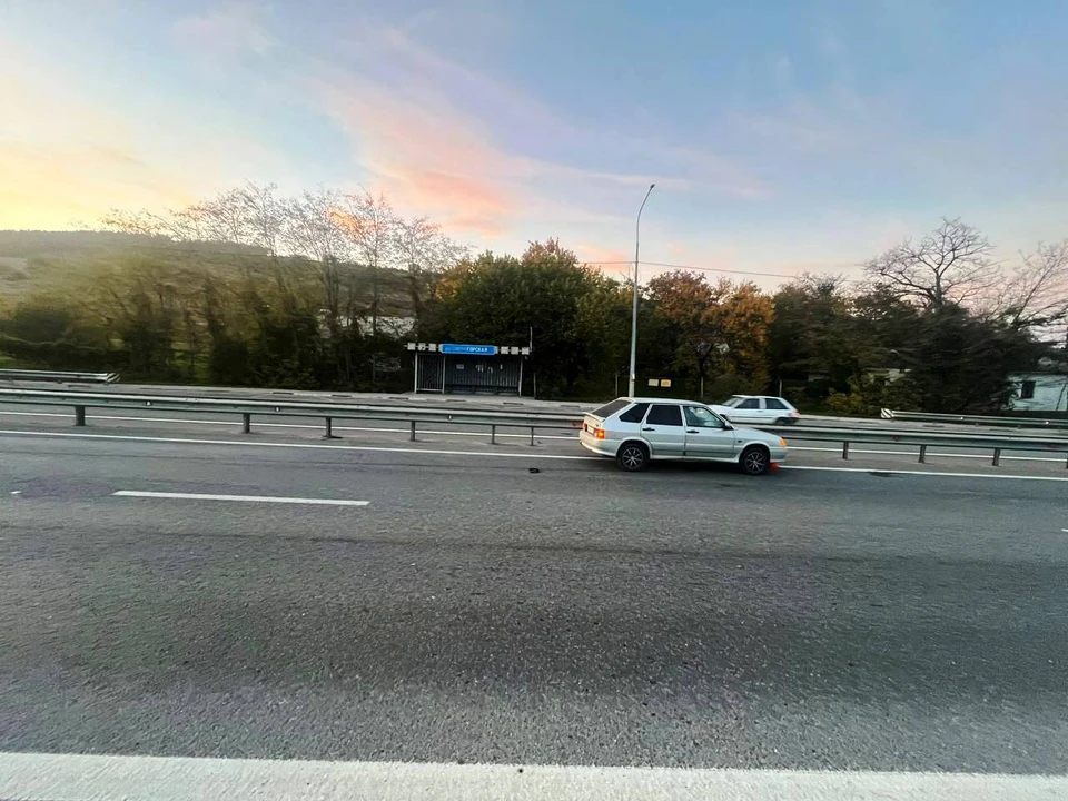 Место ДТП. Фото: УМВД Севастополя