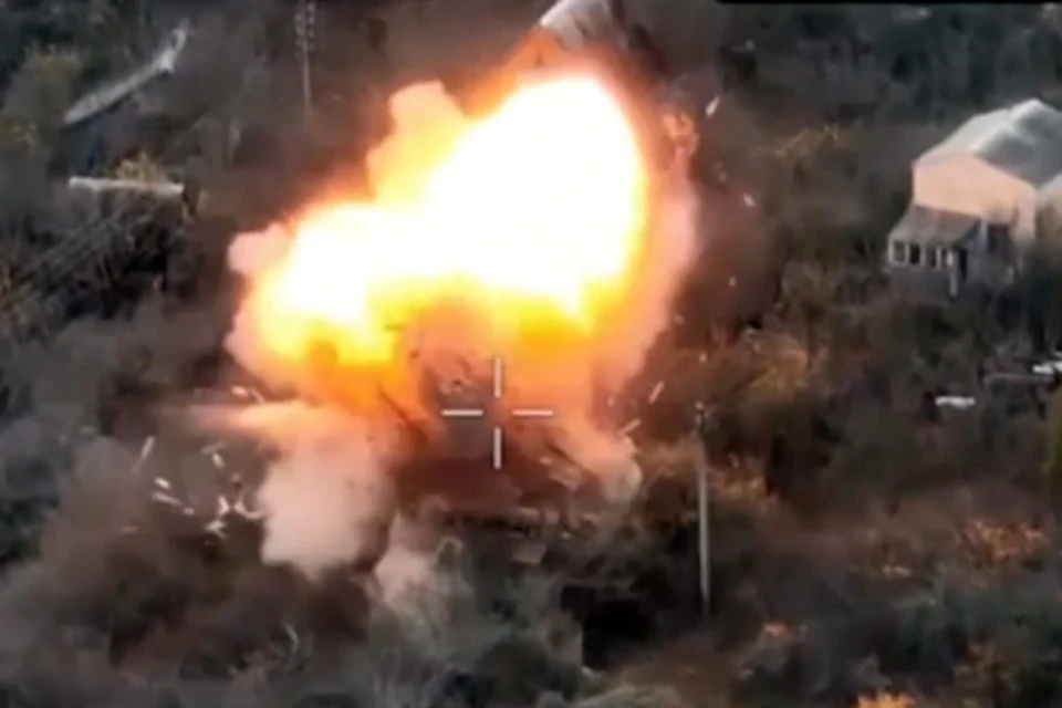 Боевая работа расчета ударных БпЛА