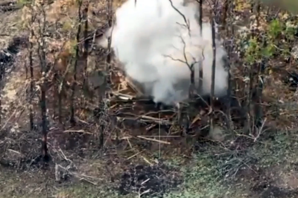 Кадры боевой работы ударных БпЛА