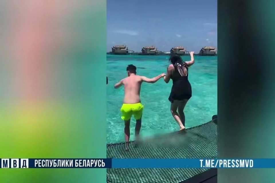 В Беларуси блогеры собирали деньги на лечение больного ребенка, а потратили на отдых на Мальдивах и в ОАЭ. Фото: стоп-кадр | видео МВД.