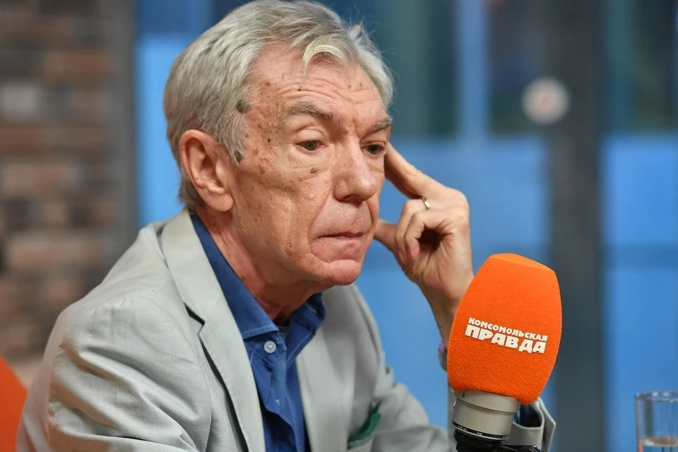 Телеведущий Юрий Николаев на радио "Комсомольская правда".