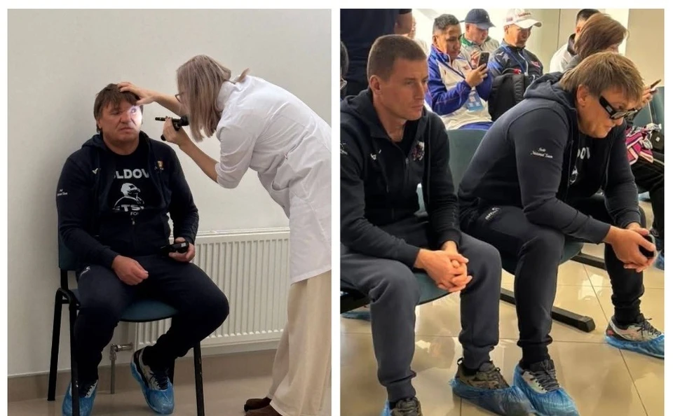 Спортсмены проходят унизительную проверку. Фото: Коллаж "КП"