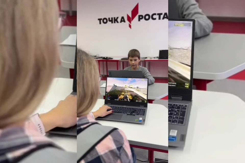 В Хибинской гимназии Кировска прошел школьный турнир на симуляторах дронов. Фото: Кадр из видео / Администрация города Кировска