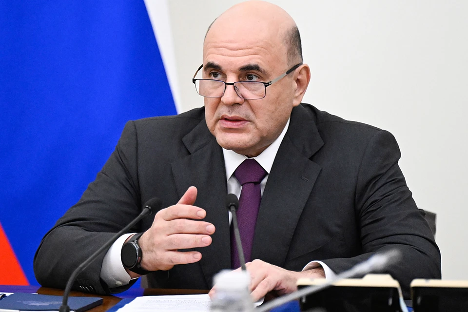 Михаил Мишустин во время оперативного совещания с вице-премьерами в Доме правительства. Фото: Александр Миридонов/POOL/ТАСС