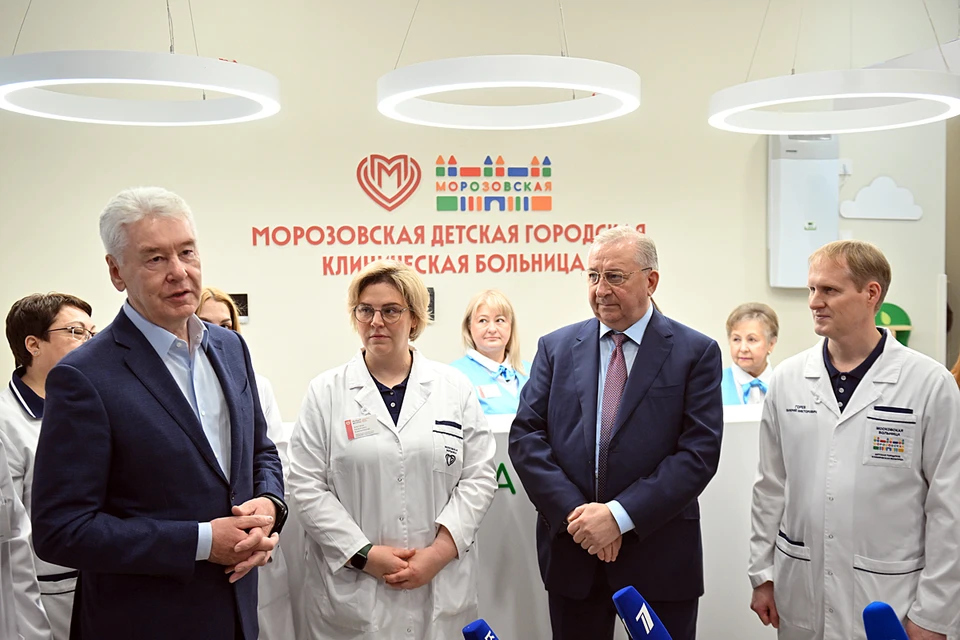 Сергей Собянин открыл после реконструкции два корпуса Морозовской детской больницы