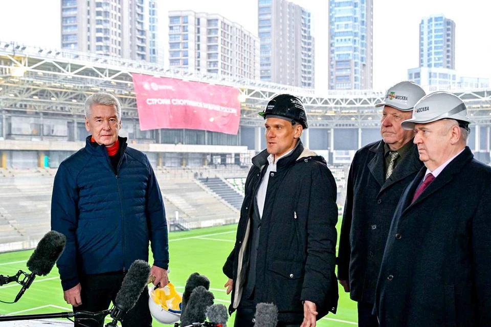 Собянин: Реконструкцию стадиона «Торпедо» в Москве завершим в 2026 году. Фото: тг-канал мэра Москвы Сергея Собянина.