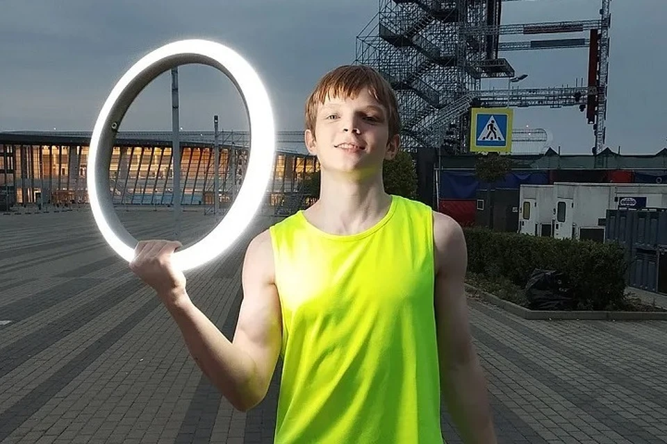 Богдан Старков на шоу «Суперниндзя». Фото: соцсети школьника