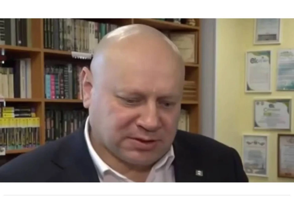 Мэр здесь - не настоящий. Фото: скриншот фейкового видео из телеграм-канала Сергея Шелеста