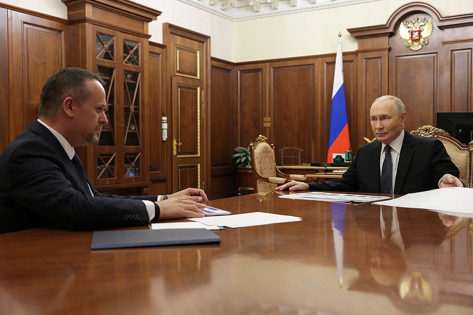 Владимир Путин принял в Кремле министра транспорта Андрея Никитина