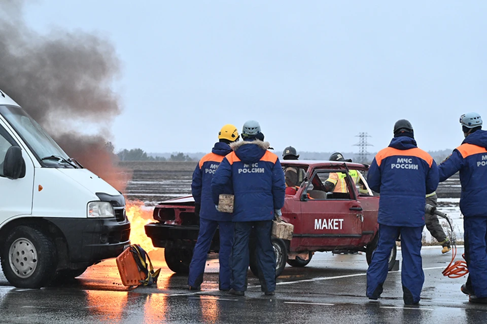 Учения прошли на трассе Р-256 Чуйский тракт