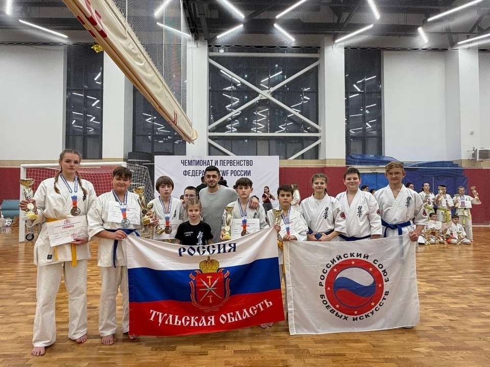 Тульские спортсмены завоевали шесть медалей чемпионата России по киокушинкай карате