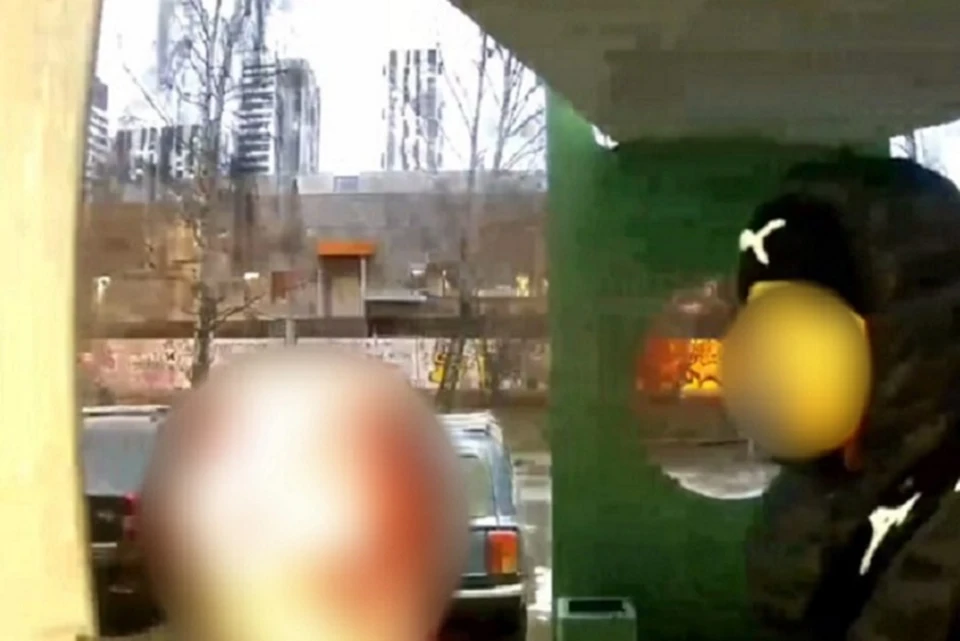 Подросток попытался пройти вслед за девочкой в подъезд. Фото: скриншот видео