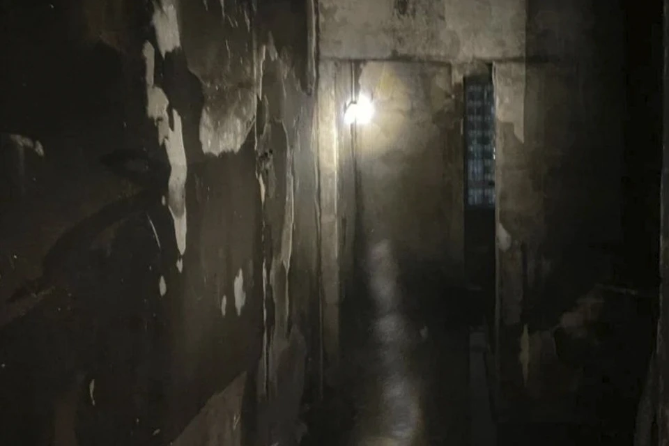 Пожар случился в однушке на восьмом этаже. Фото: t.me/lenoblpozhspas