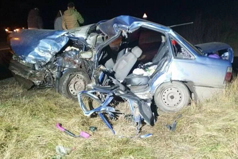 Водитель легковушки погиб. Фото: Госавтоинспекция Удмуртии