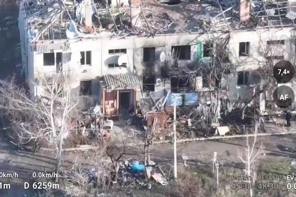 МО РФ показали кадры из освобожденного города Северска в ДНР. Фото: Минобороны России