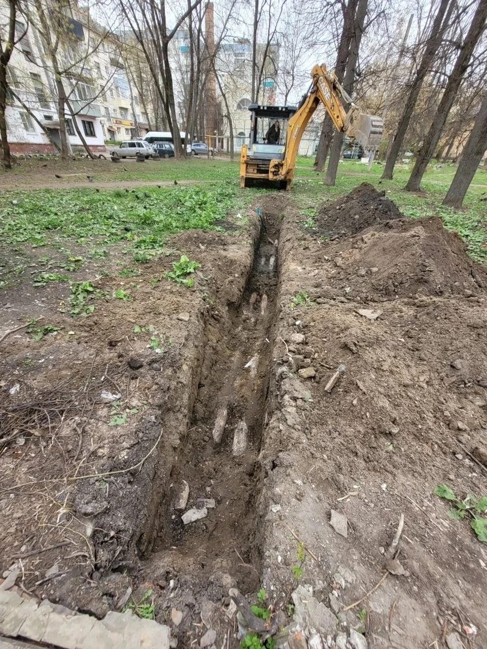 Пока работы ведутся на двух улицах.