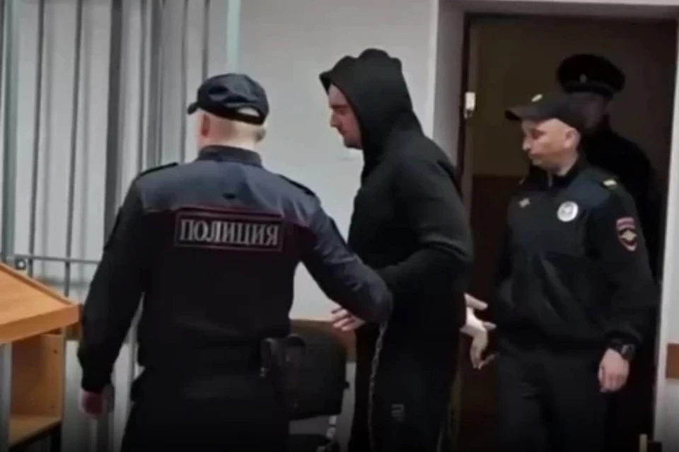 Появилось видео из суда с подозреваемым в убийстве 26-летней рязанки с ребенком