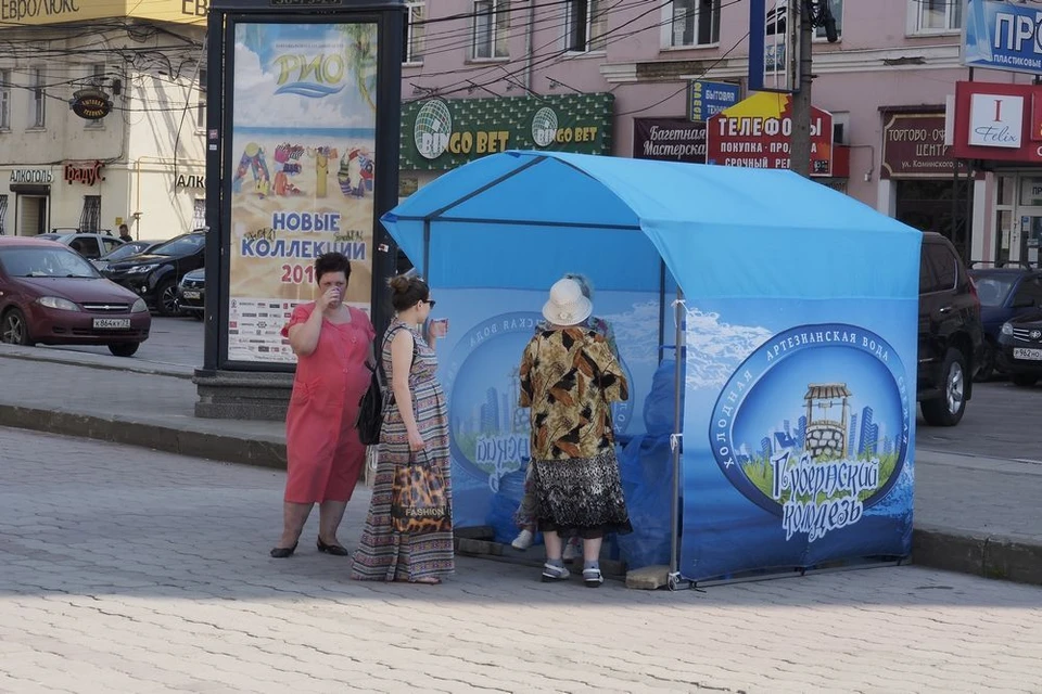 В Туле из-за жары организовали бесплатную раздачу питьевой воды