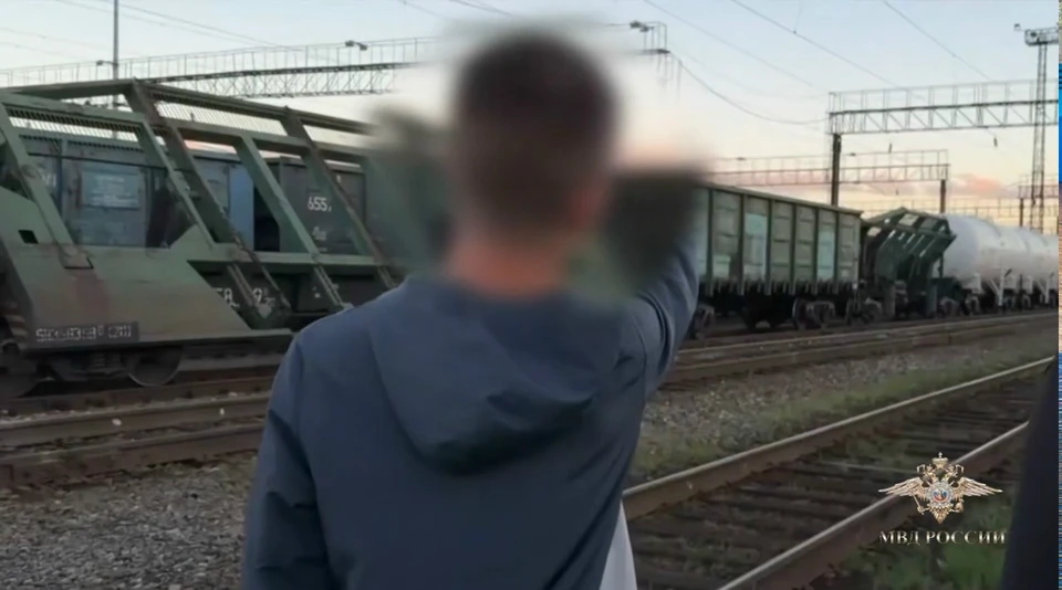 В Кузбассе задержали подростка из Приморья при попытке поджога локомотива. Фото: МВД России.