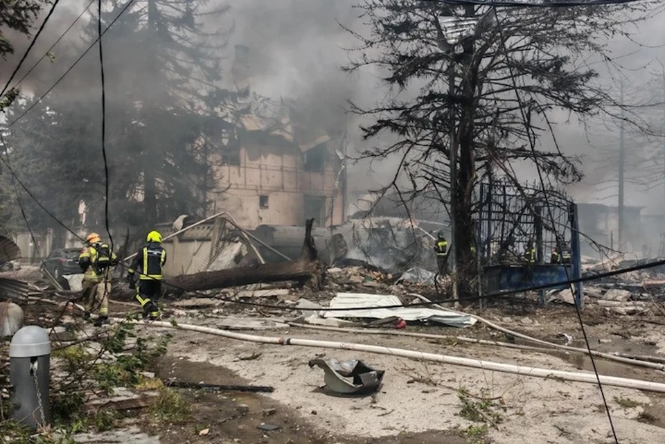 После взрыва в Пятигорске восстановление электро- и газоснабжения займет несколько дней. Фото: ГУ МЧС по СК