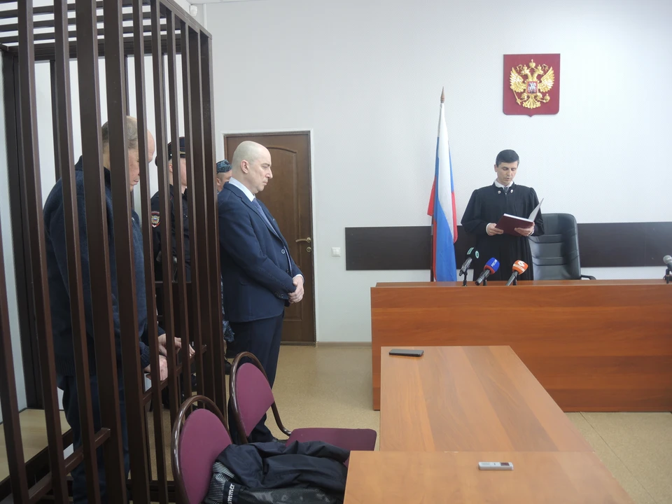 Валерий Янин в момент оглашения приговора.