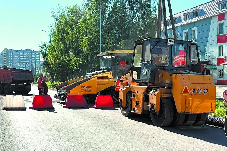 В связи с ремонтом водителям рекомендуется соблюдать повышенную осторожность