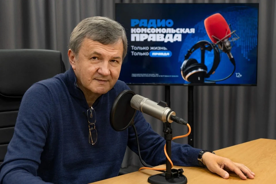 Михаил Астапов в студии радио "КП"-Кубань"