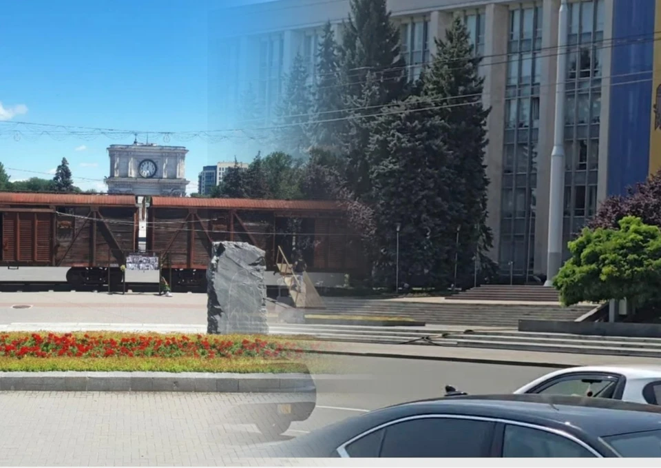 Стояли вагончики, а убрали их по-тихому. Коллаж КП