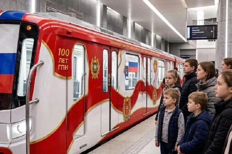 Состав будет курсировать в метро с 2027 года. Фото: ГУ МЧС Свердловской области/ сгенерировано нейросетью