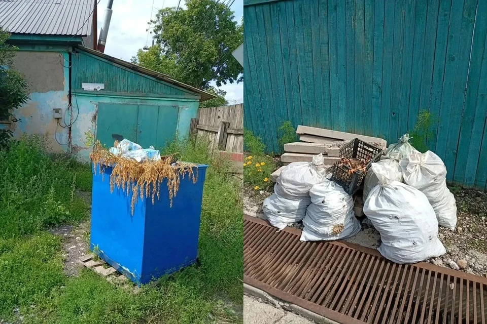 Жители Торгашино в Красноярске жалуются, что с их улиц не вывозят мусор. Фото: предоставлено Сергеем