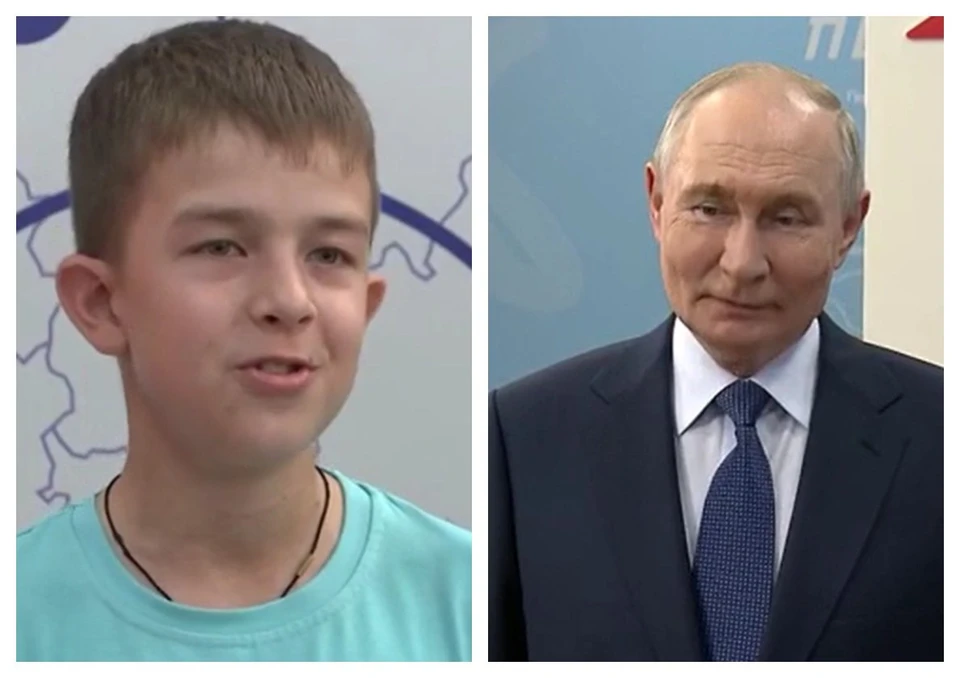 В Бурятии Путин встретился с пригласившим его школьником.