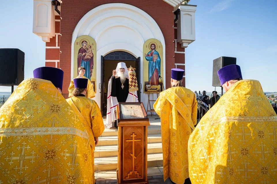 Митрополит Лонгин отслужил литургию на Никольской горе в Ульяновской области | ФОТО: Симбирская епархия