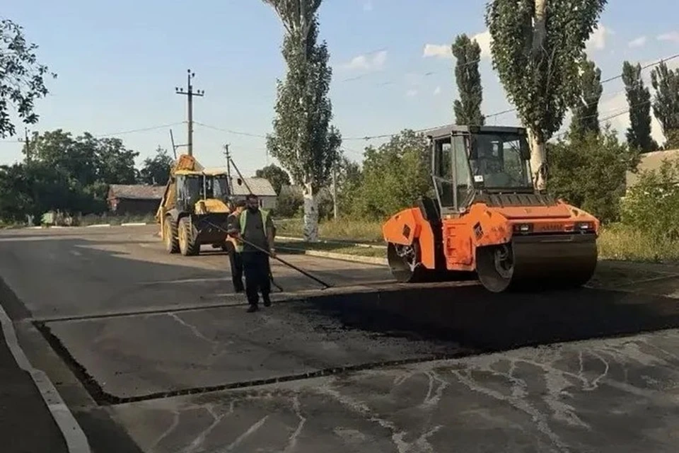 Хабаровский край обновляет дороги в Дебальцево. Фото: Минтранс ДНР