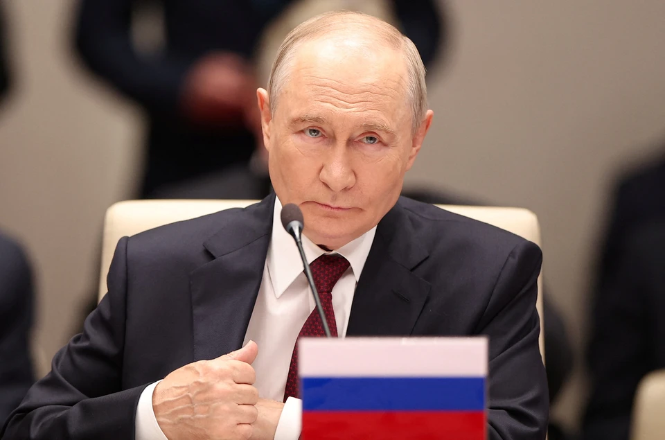 Президент России Владимир Путин на саммите ШОС в столице Кыргызстана