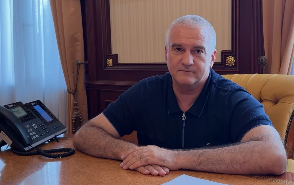 Глава Крыма Сергей Аксенов представил актуальные данные по ситуации с топливом. Фото: Видео официального телеграм-канала Главы Республики Крым, t.me/Aksenov82