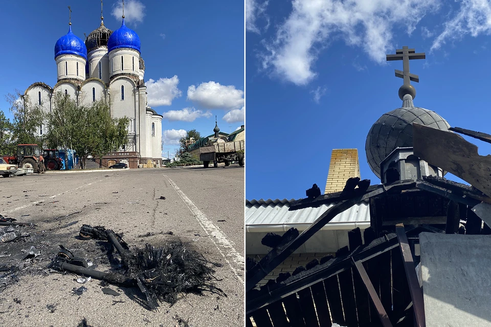 Дроны атаковали один из духовных центров Донбасса, Свято-Успенскую Николо-Васильевскую обитель