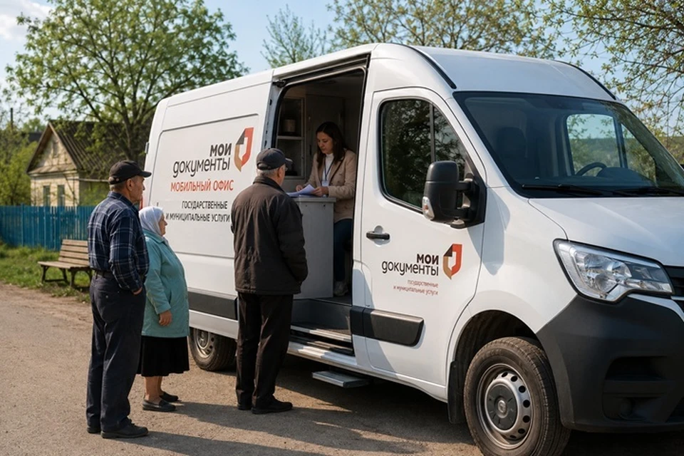 В Херсонской области утвердили график работы мобильных офисов МФЦ на предстоящую рабочую неделю. Фото сгенерировано с помощью нейросетей